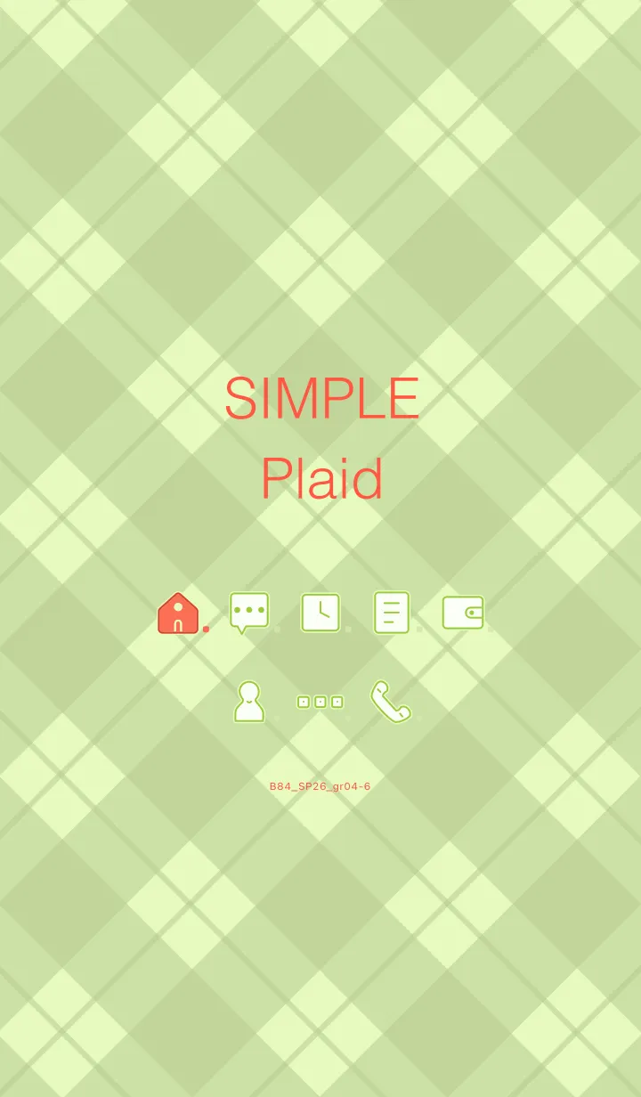 [LINE着せ替え] B84.26_グリーン4-6の画像1