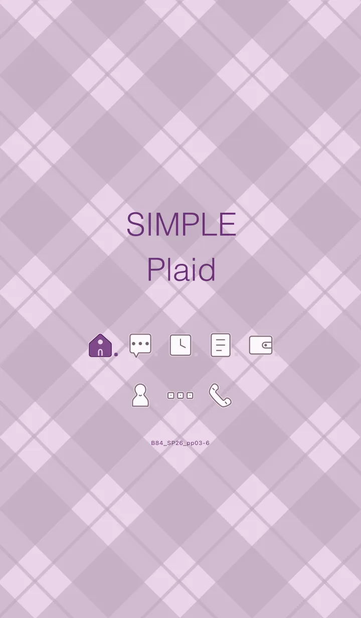 [LINE着せ替え] B84.26_パープル3-6の画像1