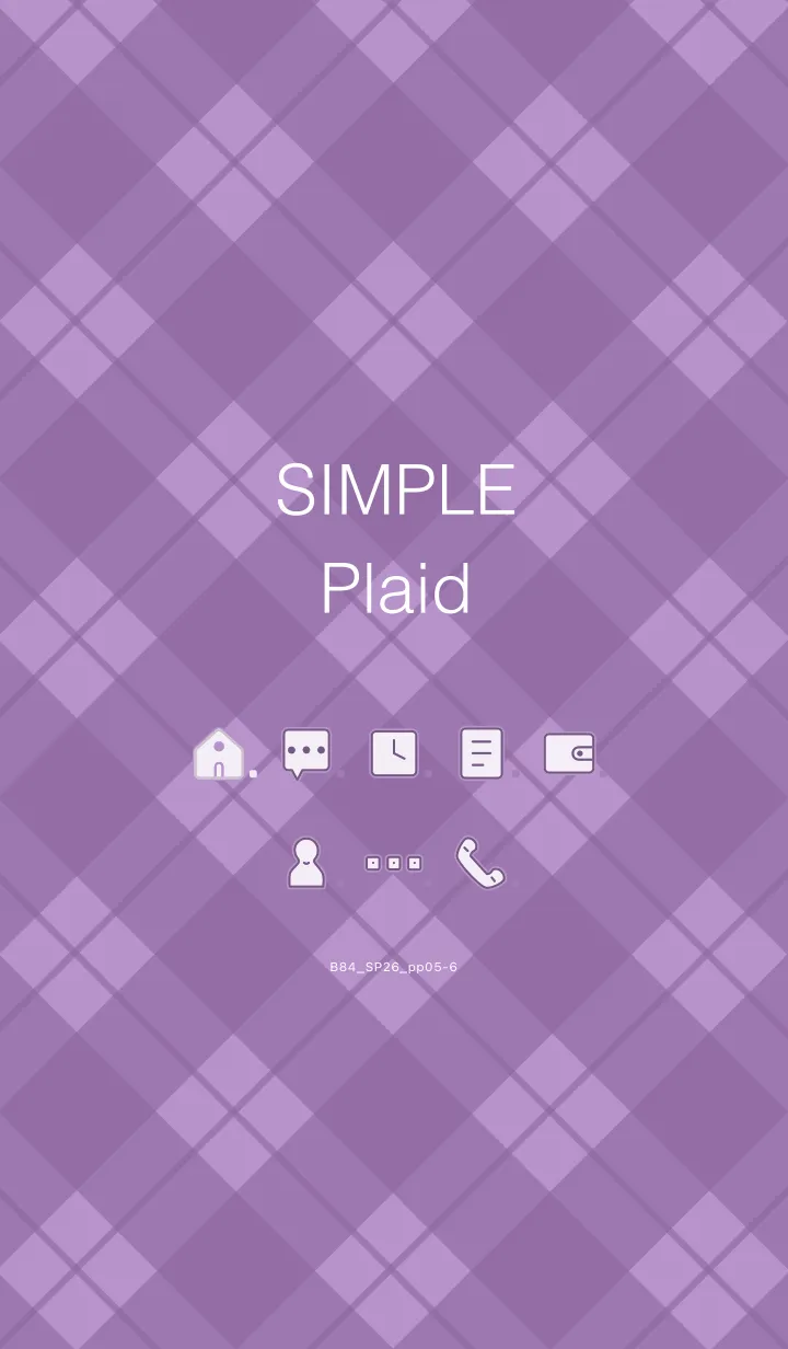 [LINE着せ替え] B84.26_パープル5-6の画像1