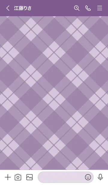 [LINE着せ替え] B84.26_パープル5-6の画像3