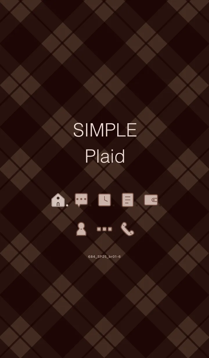 [LINE着せ替え] 684.25_ブラウン1-6の画像1