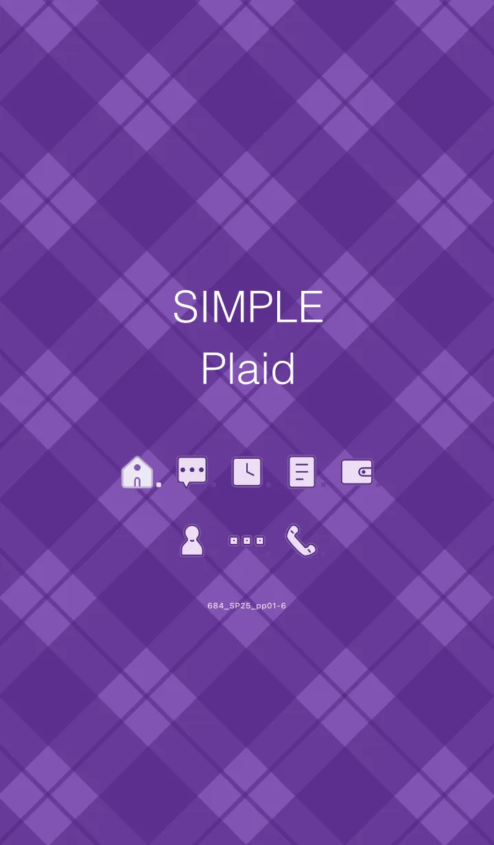 [LINE着せ替え] 684.25_パープル1-6の画像1