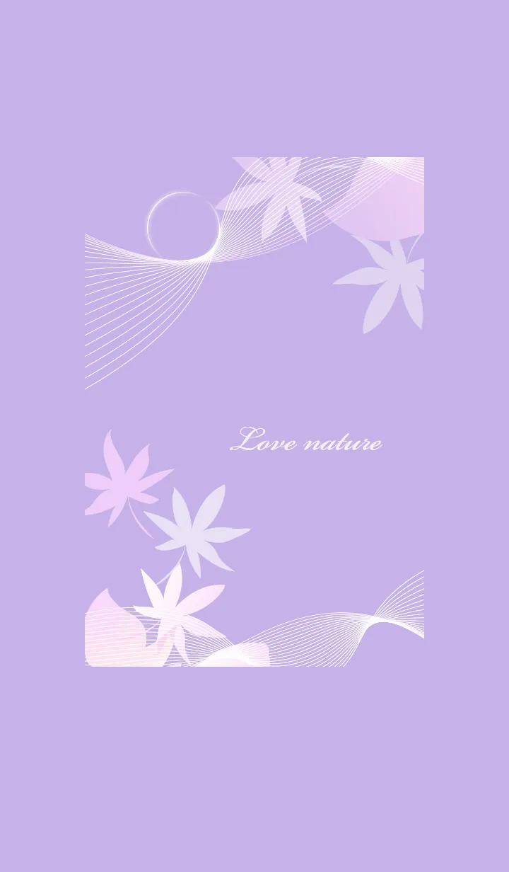 [LINE着せ替え] ～ナチュラル♥パープル47_1～の画像1