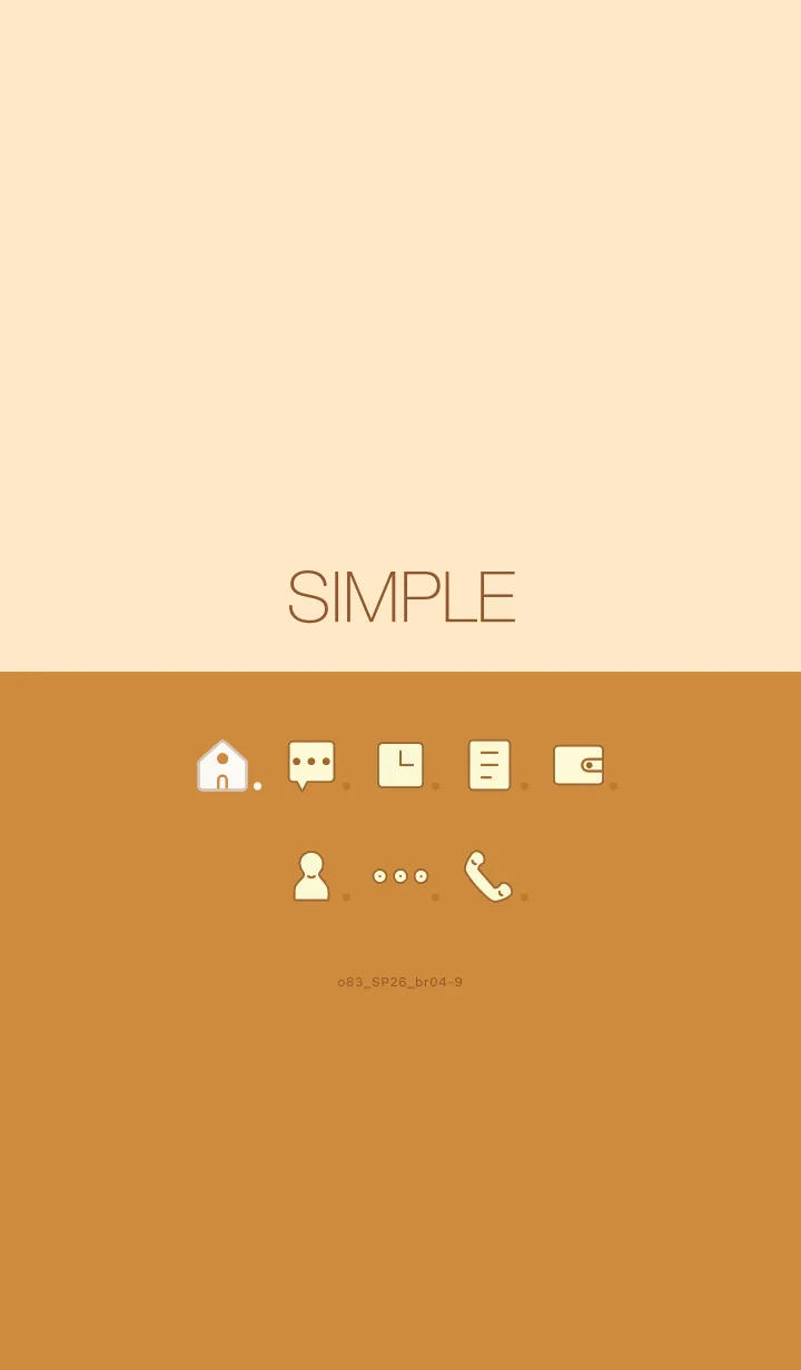 [LINE着せ替え] o83_26_ブラウン4-9の画像1