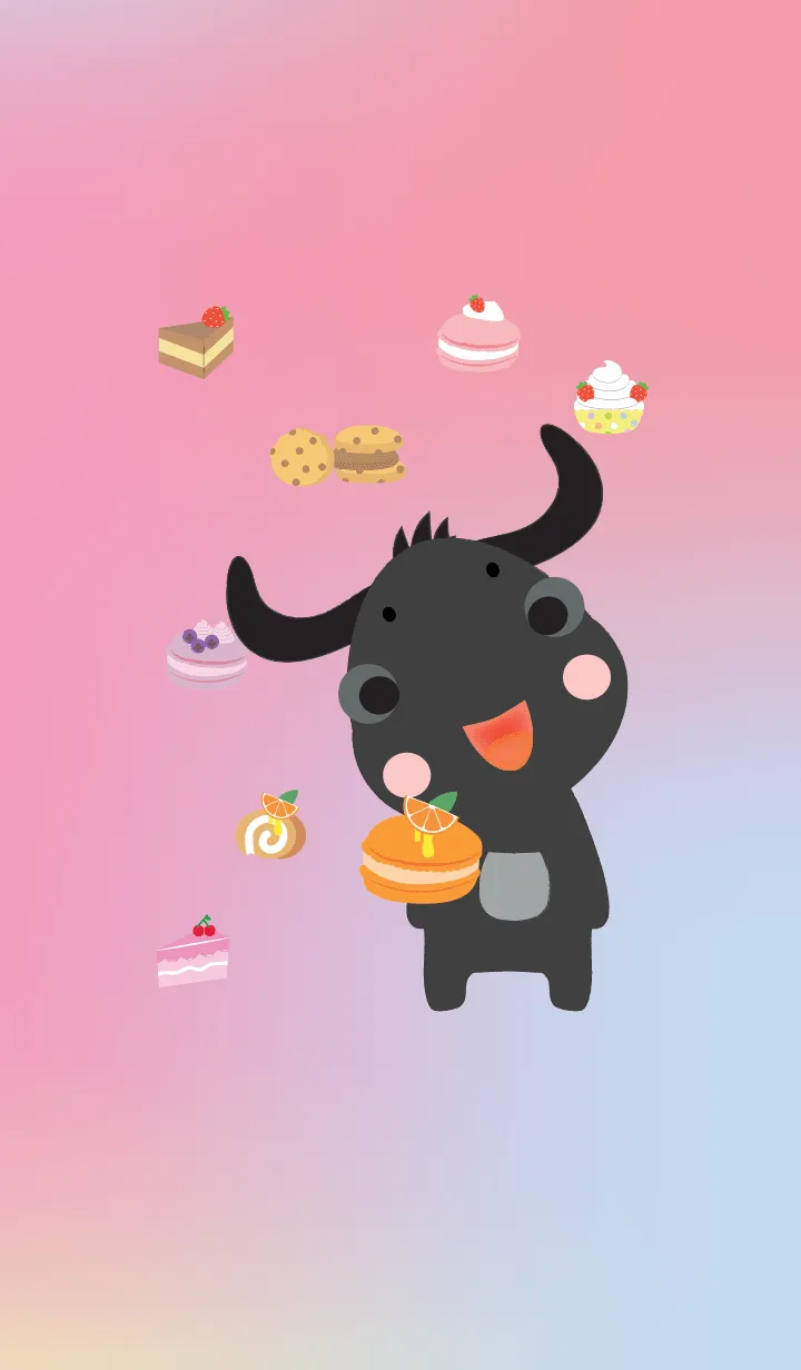 [LINE着せ替え] cute buffalo theme v.7 JPの画像1