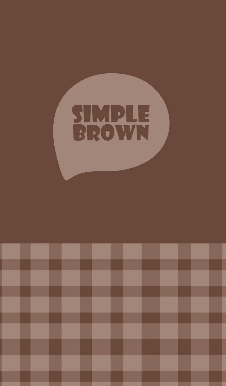 [LINE着せ替え] Brown  Plaid Theme (JP)の画像1