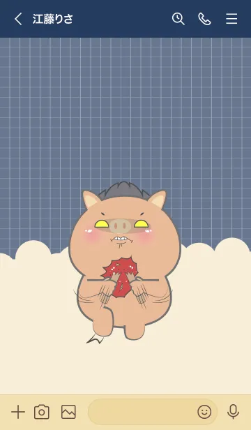 [LINE着せ替え] Little Angry Boar Theme (JP)の画像3