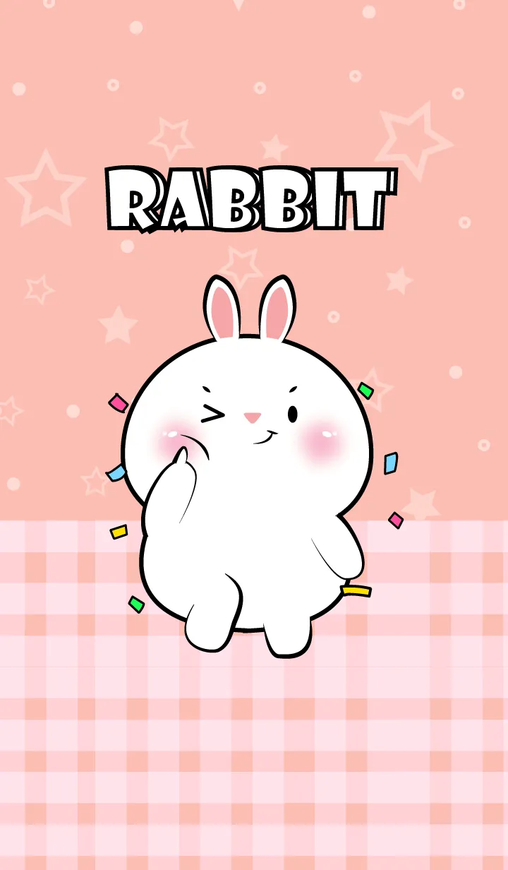 [LINE着せ替え] Very Lovely White  Rabbit Theme (JP)の画像1