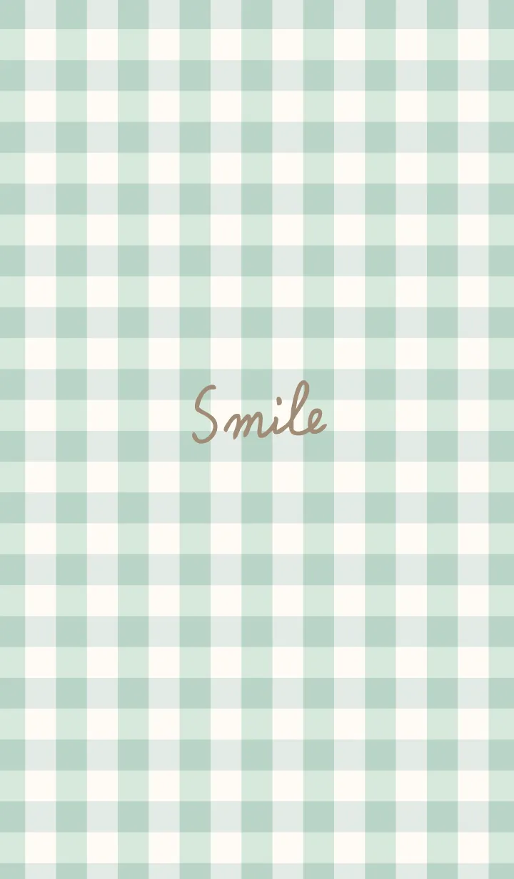 [LINE着せ替え] ギンガムチェック グリーン4の画像1