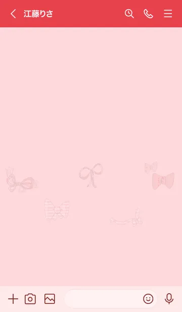 [LINE着せ替え] 推し色みつけた！赤の107の画像3