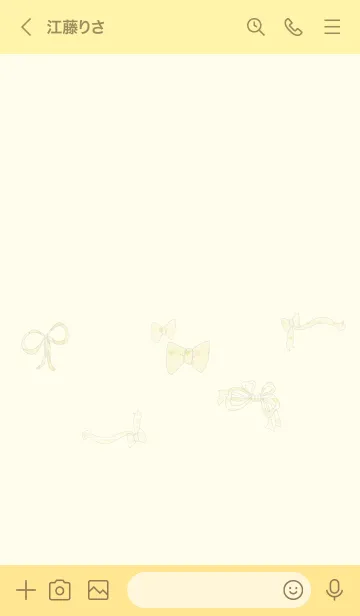 [LINE着せ替え] 推し色みつけた！黄の107の画像3