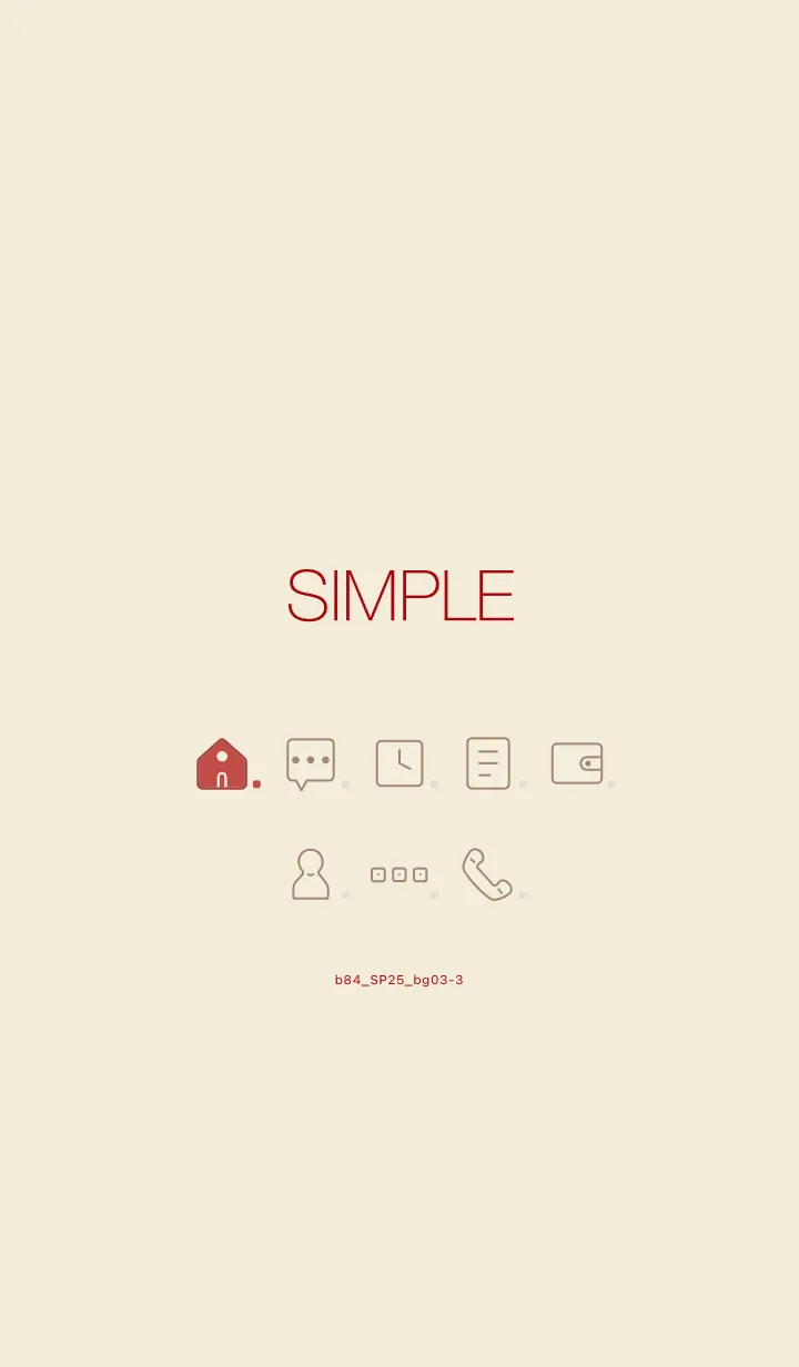 [LINE着せ替え] b84_25_ベージュ3-3の画像1