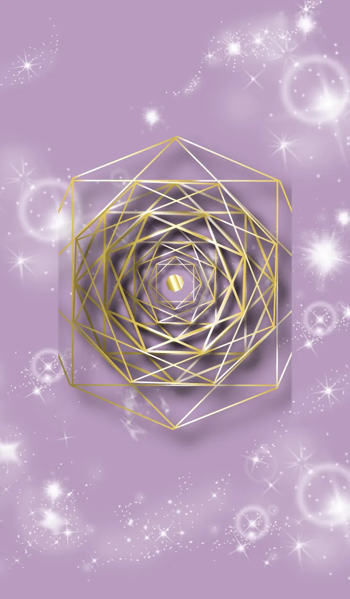 [LINE着せ替え] 薄紫 : 風水 幸運の八角形の画像1