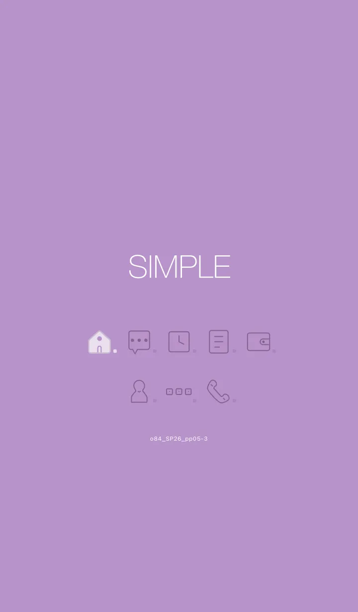 [LINE着せ替え] o84_26_パープル5-3の画像1