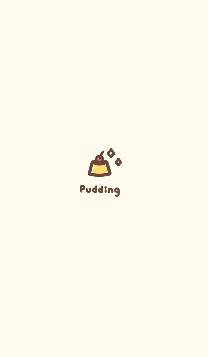 [LINE着せ替え] Pudding /Light Beigeの画像1