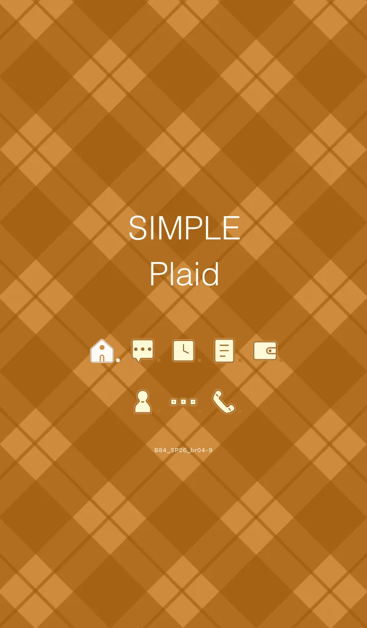 [LINE着せ替え] B84.26_ブラウン4-9の画像1