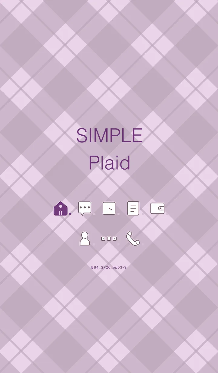 [LINE着せ替え] B84.26_パープル3-9の画像1