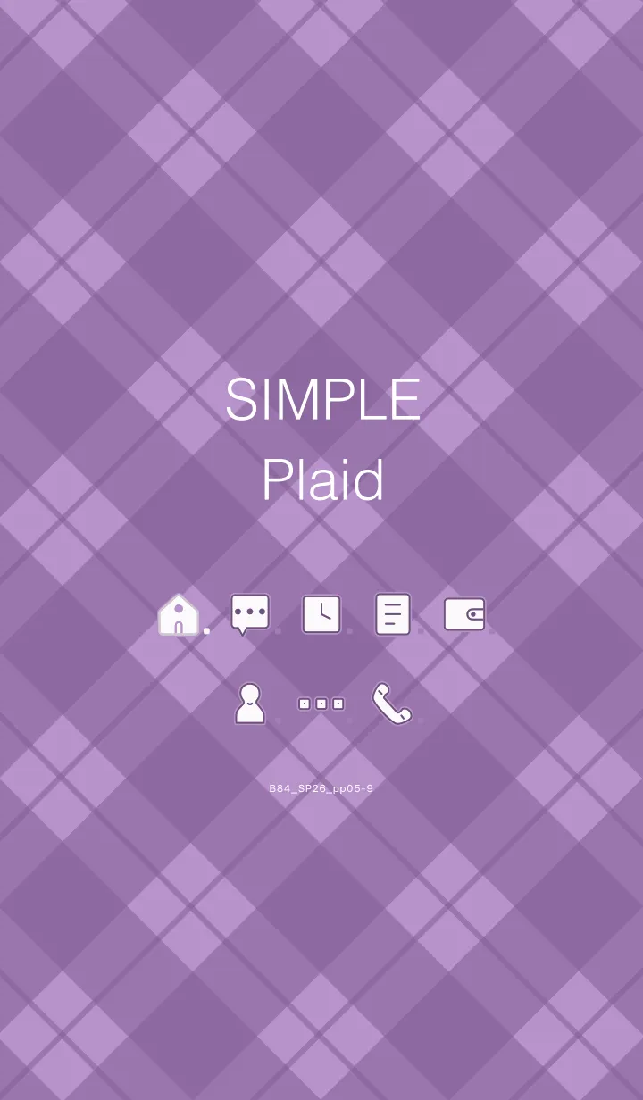[LINE着せ替え] B84.26_パープル5-9の画像1