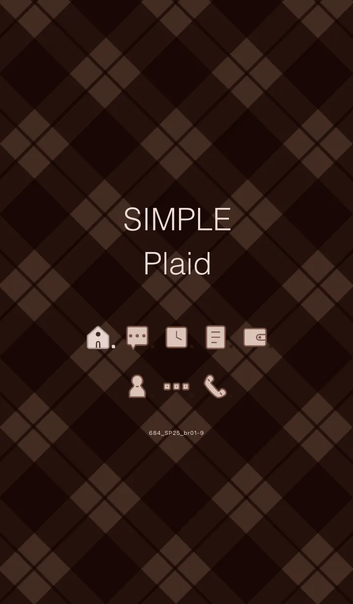 [LINE着せ替え] 684.25_ブラウン1-9の画像1