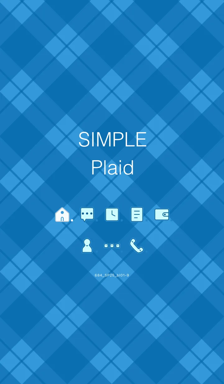 [LINE着せ替え] 684.25_ブルー1-9の画像1