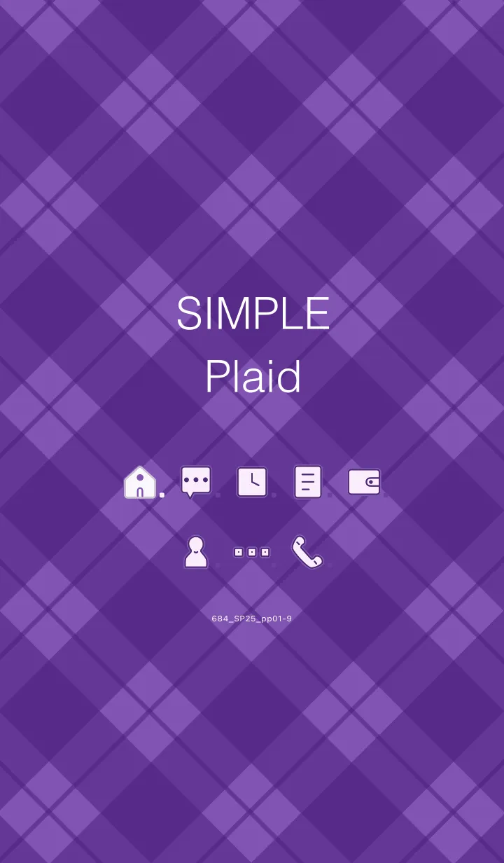 [LINE着せ替え] 684.25_パープル1-9の画像1