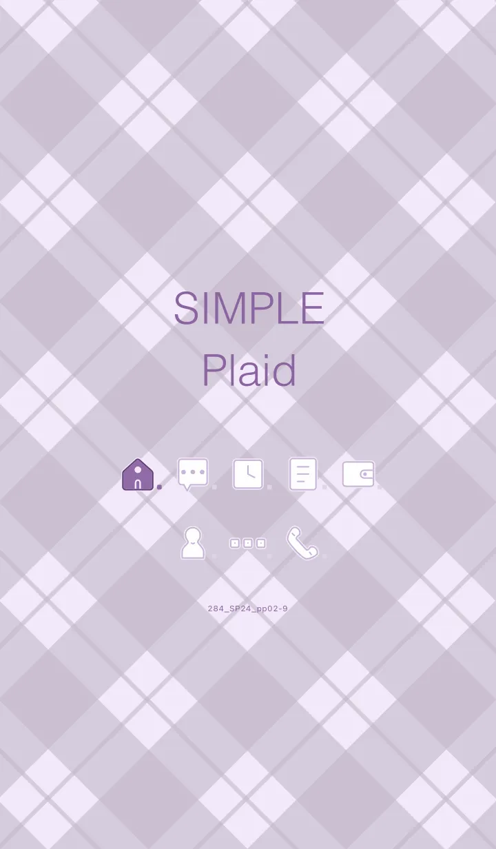 [LINE着せ替え] 284.24_パープル2-9の画像1