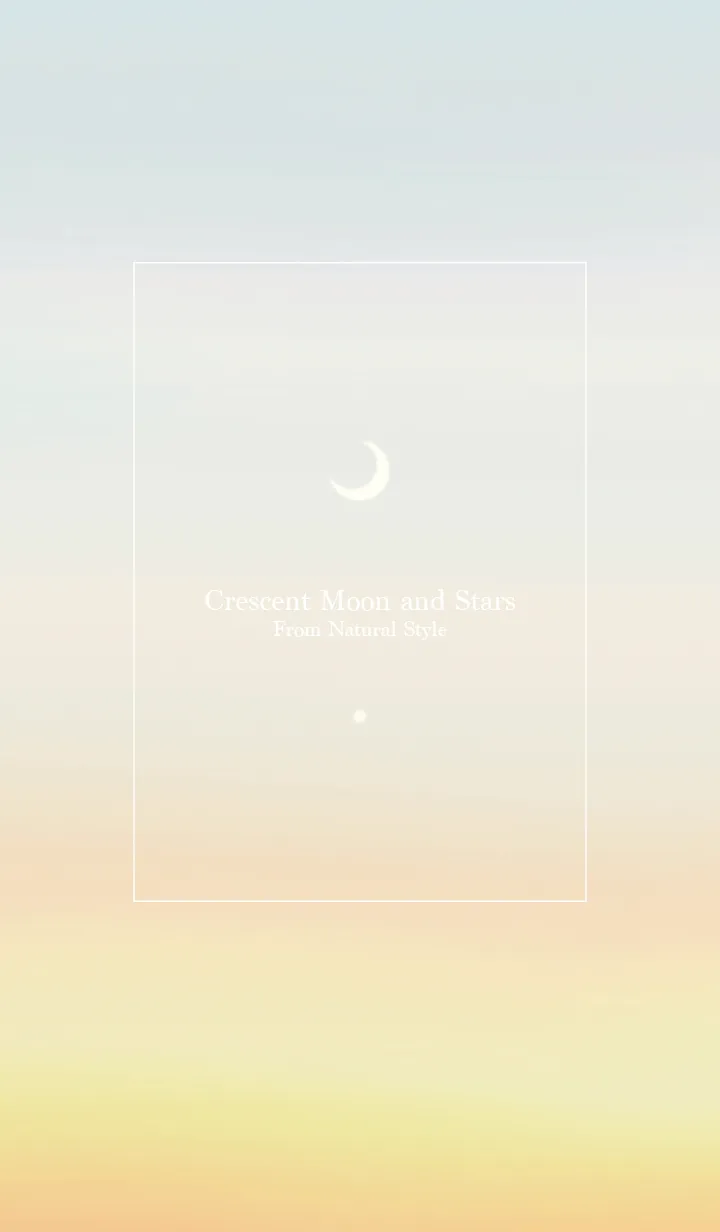 [LINE着せ替え] 三日月と星 7 ／ナチュラル スタイルの画像1