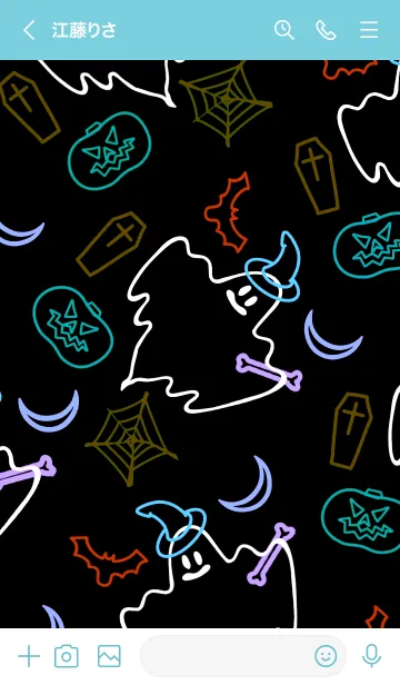 [LINE着せ替え] ネオンカラー ハロウィン 56の画像3