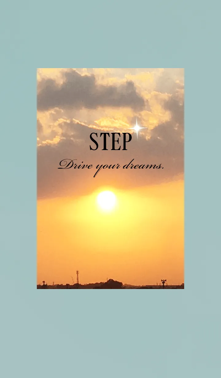 [LINE着せ替え] ～STEP★ブルーグリーン04_1～の画像1