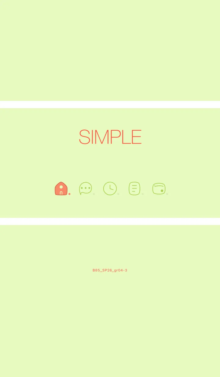 [LINE着せ替え] B85.26_グリーン4-3の画像1