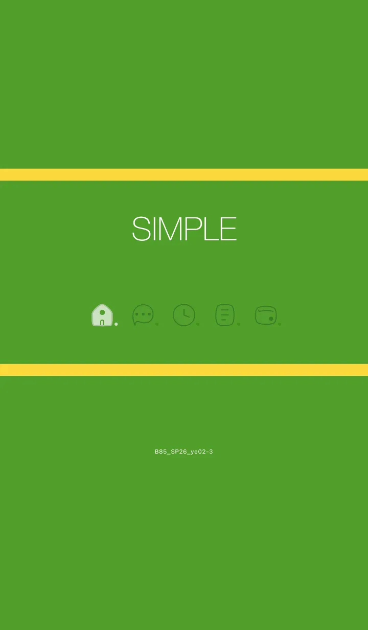 [LINE着せ替え] B85.26_イエロー2-3の画像1