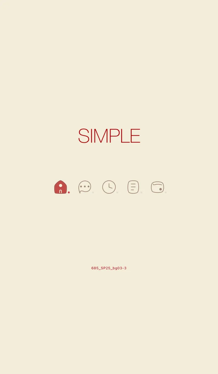 [LINE着せ替え] 685.25_ベージュ3-3の画像1