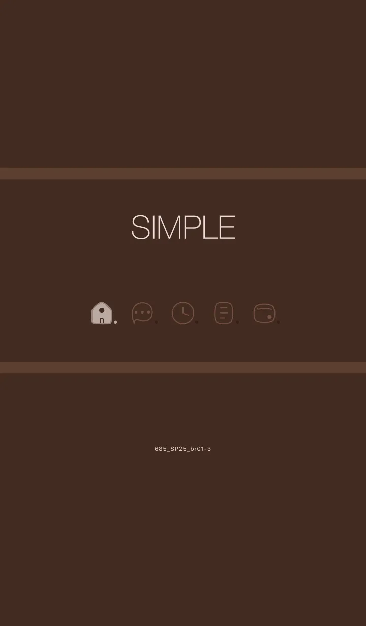 [LINE着せ替え] 685.25_ブラウン1-3の画像1