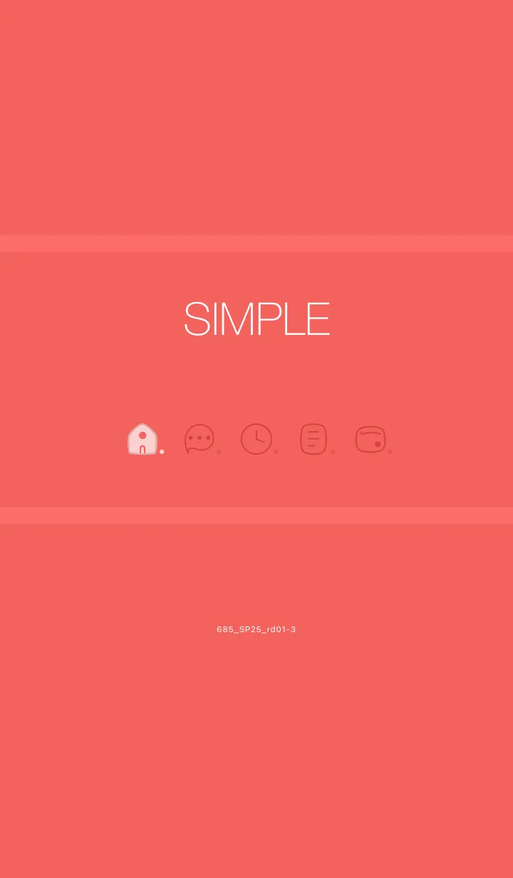 [LINE着せ替え] 685.25_レッド1-3の画像1
