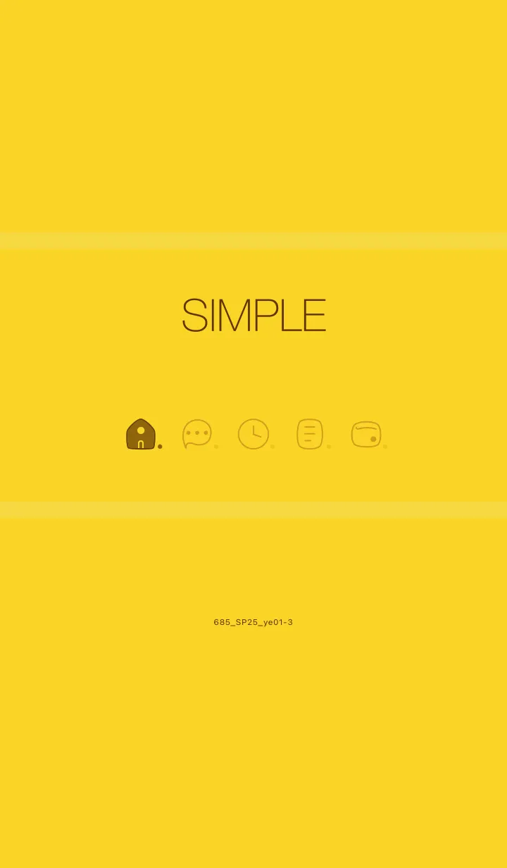 [LINE着せ替え] 685.25_イエロー1-3の画像1