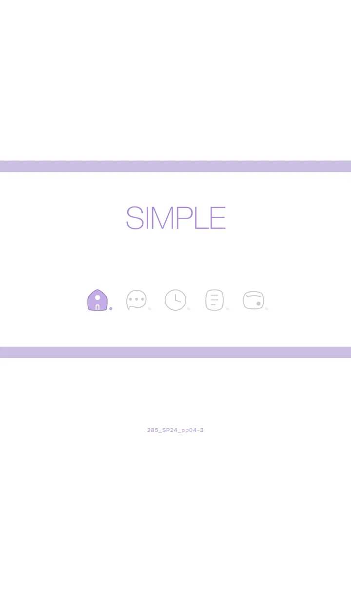 [LINE着せ替え] 285.24_パープル4-3の画像1