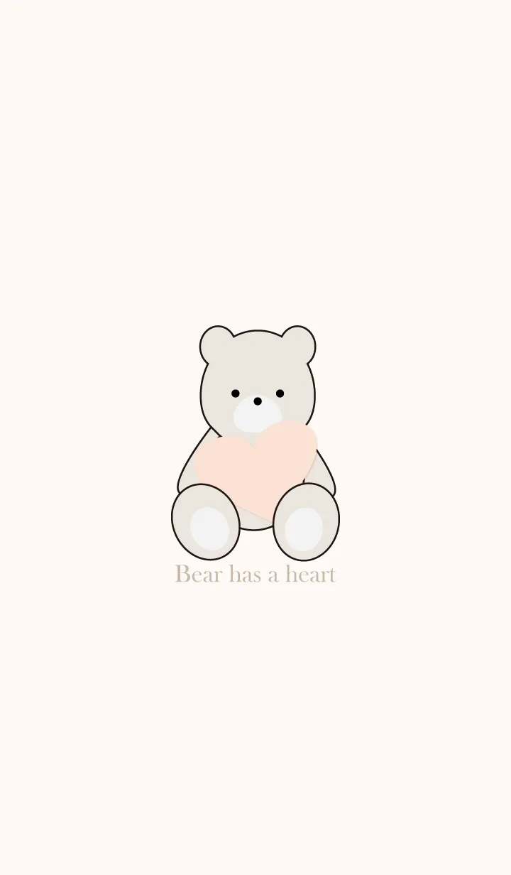 [LINE着せ替え] Bear has a heart 15の画像1