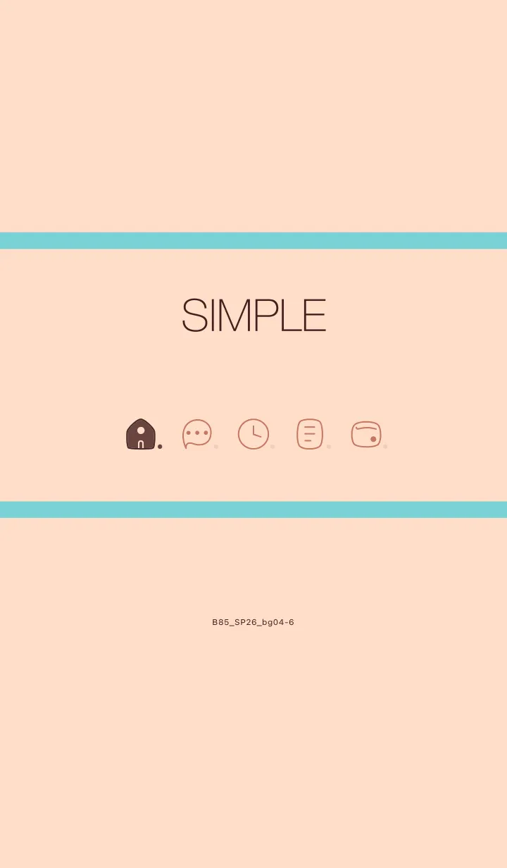 [LINE着せ替え] B85.26_ベージュ4-6の画像1