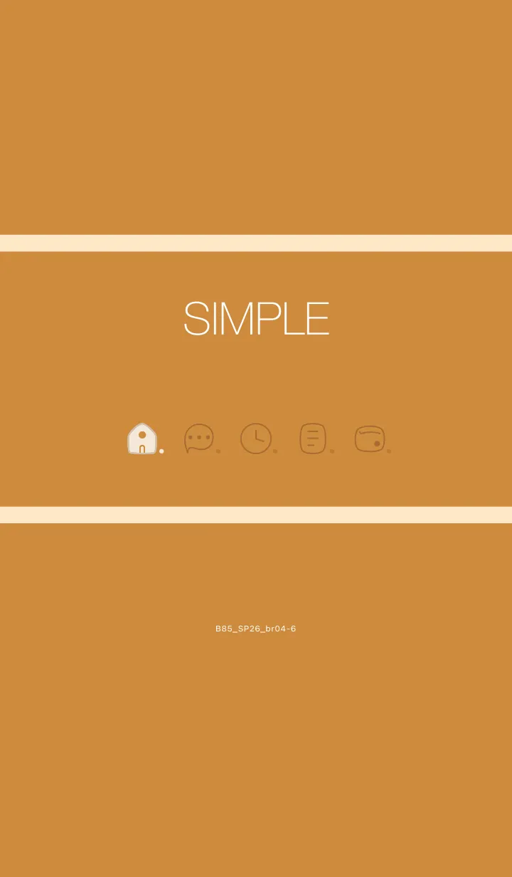 [LINE着せ替え] B85.26_ブラウン4-6の画像1