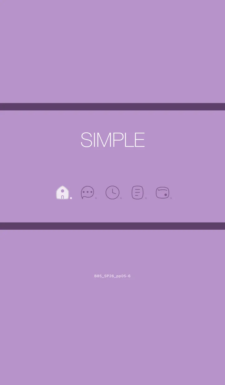 [LINE着せ替え] B85.26_パープル5-6の画像1