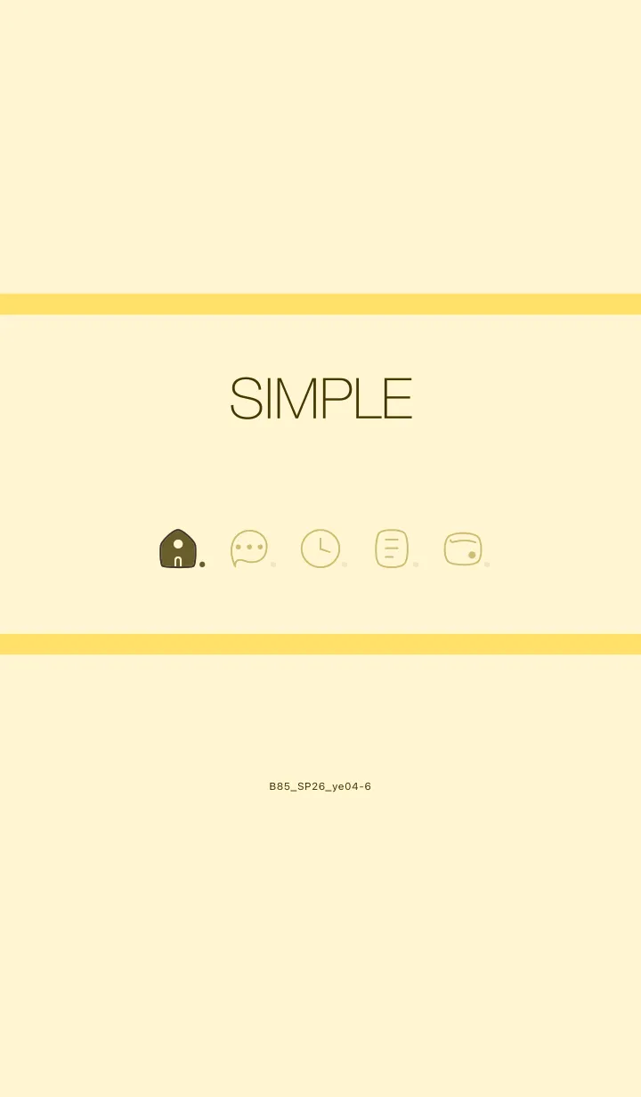 [LINE着せ替え] B85.26_イエロー4-6の画像1