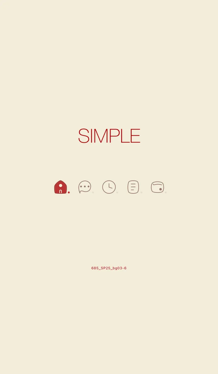 [LINE着せ替え] 685.25_ベージュ3-6の画像1