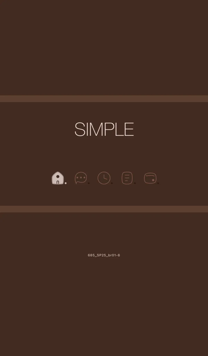 [LINE着せ替え] 685.25_ブラウン1-6の画像1