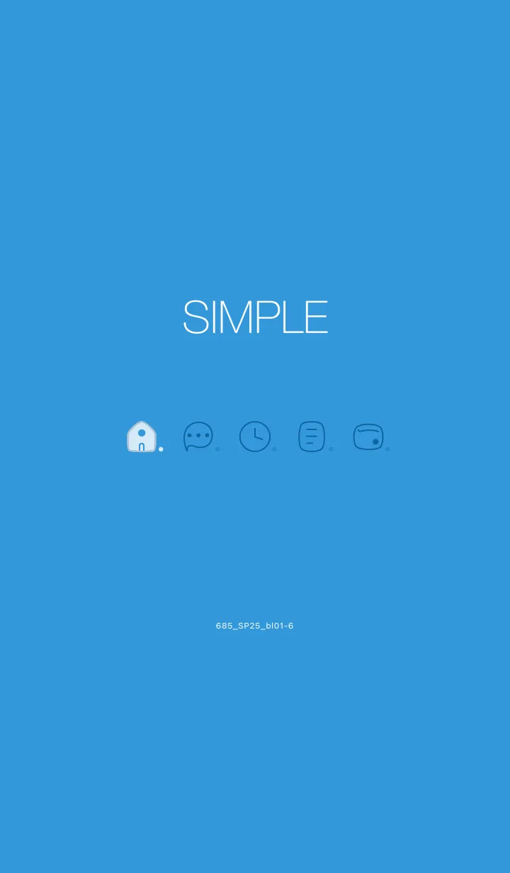 [LINE着せ替え] 685.25_ブルー1-6の画像1