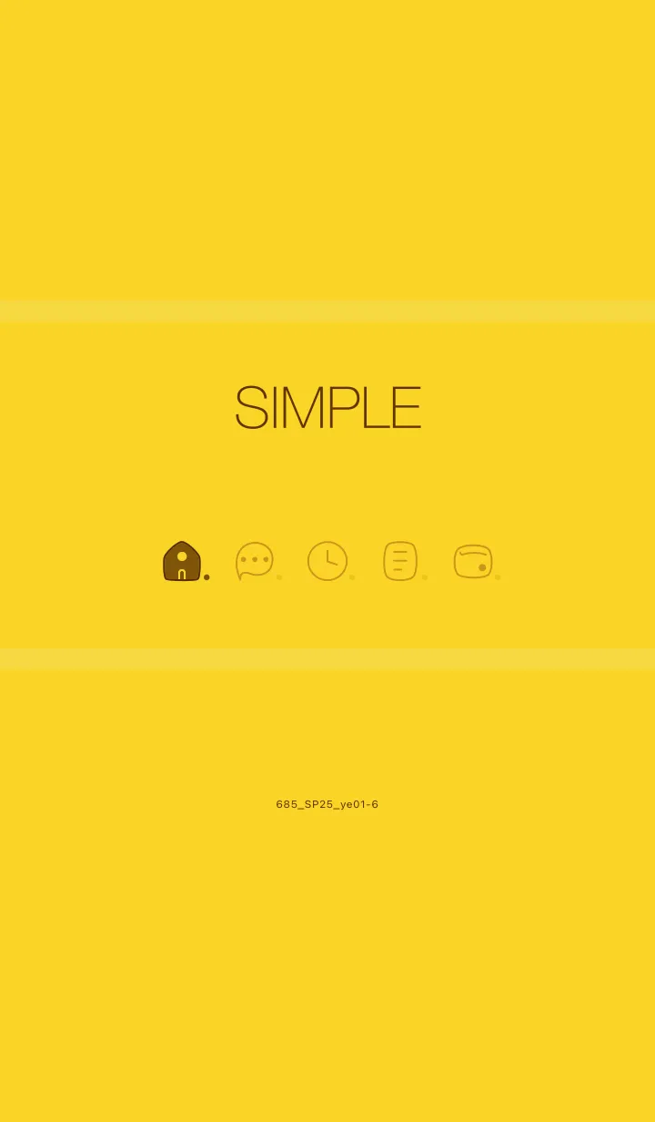 [LINE着せ替え] 685.25_イエロー1-6の画像1