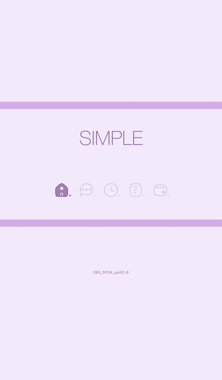 [LINE着せ替え] 285.24_パープル2-6の画像1