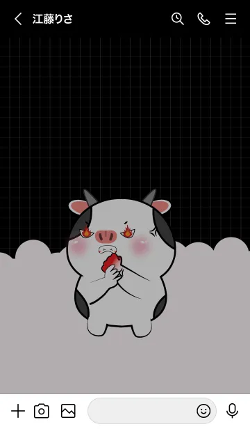 [LINE着せ替え] Little Angry Cow Theme (JP)の画像3