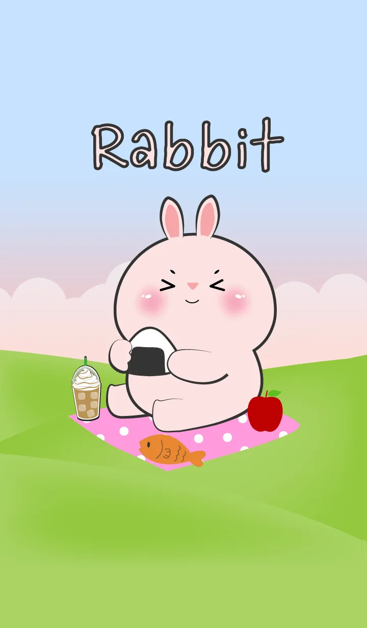 [LINE着せ替え] Picnic Cute  Pink  Rabbit  Theme (JP)の画像1