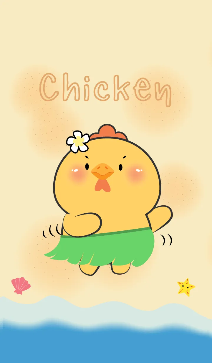[LINE着せ替え] Chicken Let Go to the Beach Theme (JP)の画像1