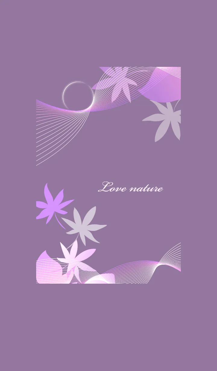 [LINE着せ替え] ～ナチュラル♥パープル57_1～の画像1